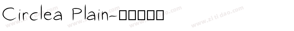 Circlea Plain字体转换